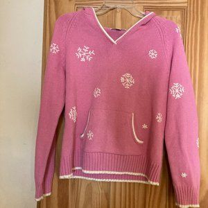 Adorable Pink Snowflake Sweater Size Medium!